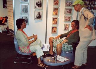 Photo of midwives discussing the Seat