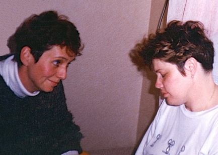 Heart to heart between midwife and woman