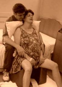 Woman relaxed on Birthing Seat