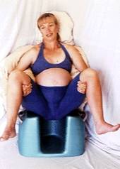 Photo of McRoberts manoeuvre with woman on Seat