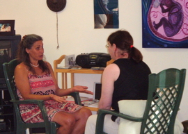 Heart to heart between midwife and woman